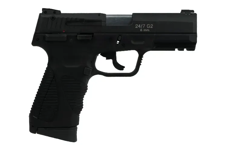 Pistolet air soft 24/7 G2 black semi-auto culasse métal blowback