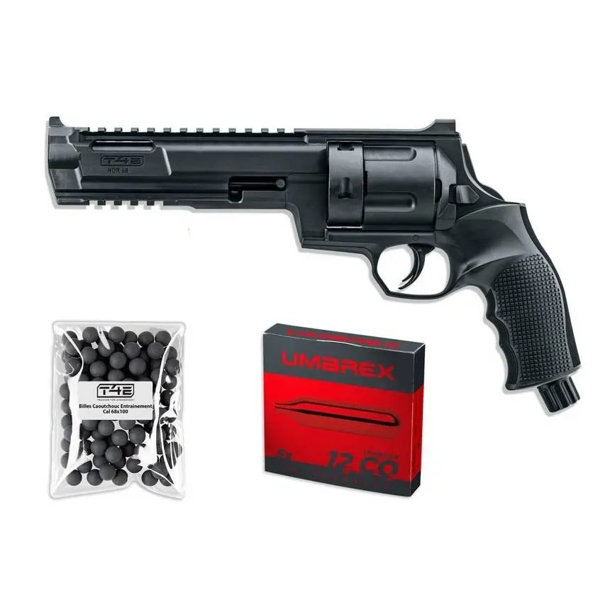 Pack revolver de défense T4E HDR 68 16 Joules