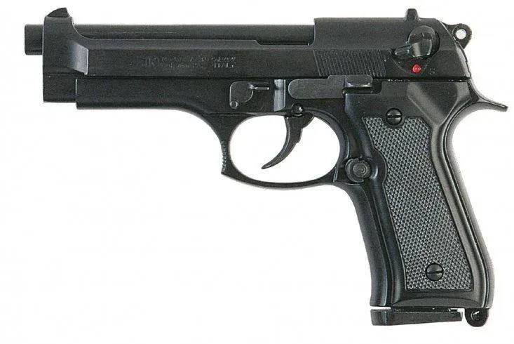 Pistolet 92 de défense blanc/gaz 9mm